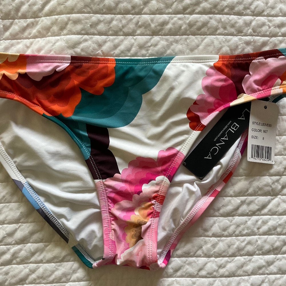 NWT La Blanca Floral Bikini Bottom